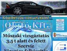 Tablet Screenshot of okitokft.hu